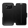 OTTERBOX Strada Series Leather Wallet Case for Samsung Galaxy S7 - Retail Packaging - Phantom (Black/Black Leather)