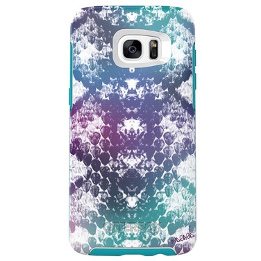 OTTERBOX Symmetry Series Case for Samsung Galaxy S7 Edge - Retail Packaging - Under My Skin (Aqua Blue/Light Teal/Graphic)