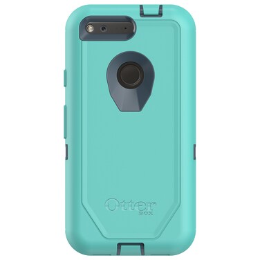 OTTERBOX Defender Series Case for Google Pixel (5" Version ONLY) - Retail Packaging - Borealis (TEMPTEST Blue/Aqua Mint)