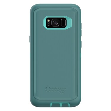 OtterBox Defender Series SCREENLESS Case for Samsung Galaxy S8+ - Frustration Free Packaging - Aqua Mint Way (Aqua Mint/Mountain Range Green)