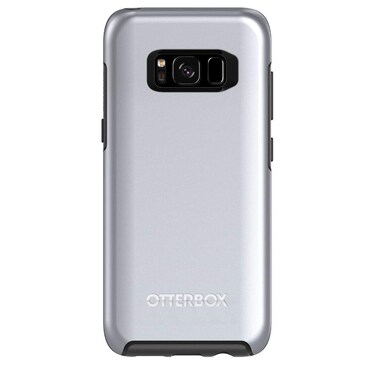 OTTERBOX Symmetry Series for Samsung Galaxy S8 - Retail Packaging - Titanium Silver (Black/Platinium Metallic Graphic)