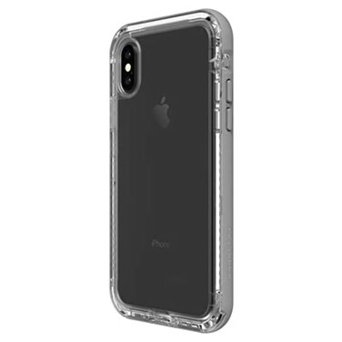 LifeProof Next for iPhone X Case (Beach Pebble (Clear/Sleet Gray))