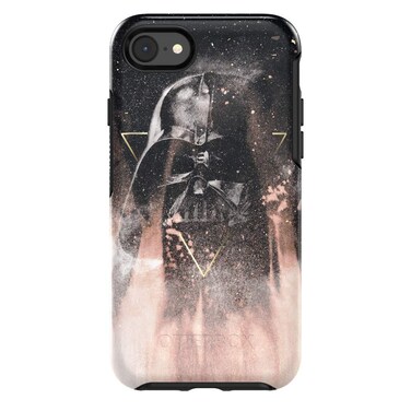 OtterBox Symmetry Series Disney Galactic Collection Case for iPhone SE (3rd and 2nd gen) and iPhone 8/7 - Retail Packaging - Darth Vader (Black/Black/Darth Vader Graphic)