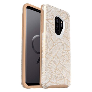 OTTERBOX SYMMETRY SERIES Case for Samsung Galaxy S9+ - Retail Packaging - THROWING SHADE (WHTE/ROASTED TAN/THROW SHADE)