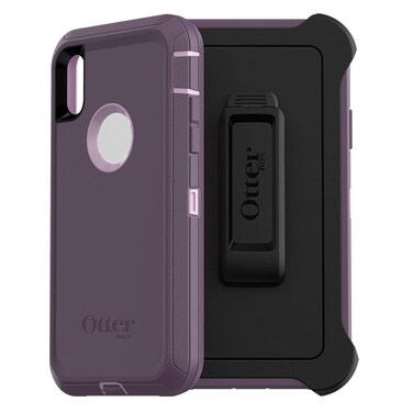 OTTERBOX DEFENDER SERIES SCREENLESS EDITION Case for iPhone Xr - Retail Packaging - PURPLE NEBULA (WINSOME ORCHID/NIGHT PURPLE)