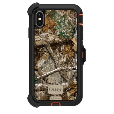 OtterBox DEFENDER SERIES SCREENLESS Case Case for iPhone Xs Max - Retail Packaging - RT BLAZE EDGE (BLAZE ORANGE/BLACK/RT EDGE GRAPHIC)