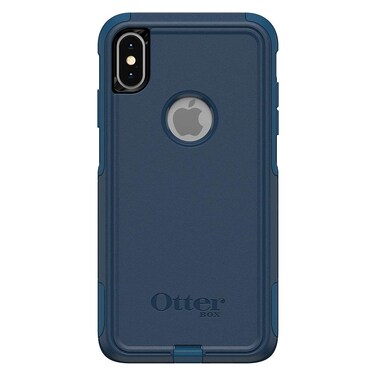 OTTERBOX COMMUTER SERIES Case for iPhone Xs Max - Retail Packaging - BESPOKE WAY (BLAZER BLUE/STORMY SEAS BLUE)