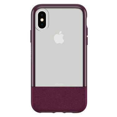 OtterBox Statement Series Case for iPhone Xs - Lucent Magenta (Clear/Boysenberry/Orchid)