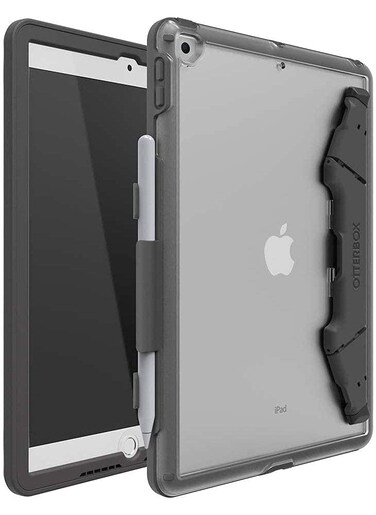 OtterBox - Clear iPad Case for 7th, 8th, &amp; 9th Gen, 10.2" (ONLY) - Scratch Resistant Tablet Case with Integrated Stand, Sleek &amp; Slim Design (Slate Grey)