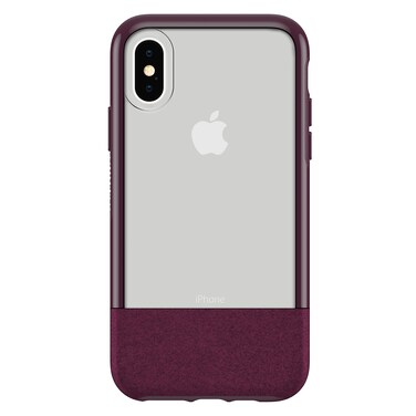 OtterBox - Ultra-Slim Statement iPhone Xs Case (ONLY) - Clear Protective Phone Case with Luxurious Felt Accent (Magenta)