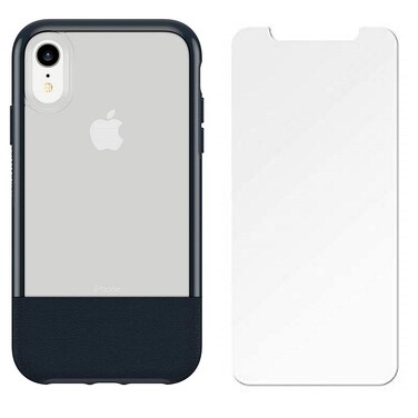 OtterBox Statement Series Case for iPhone XR with Screen Protector - Lucent Storm (Clear/Castlerock/Pewter) (Lucent Jade)