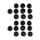 Earbudz 10 Pairs Small Silicone Replacement Earbud Tips (Black)