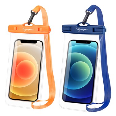 Waterproof Phone Pouch Bag - 7.5in Water Proof Cell Phone Case for Beach Travel Must Haves, Waterproof Phone Holder with Lanyard for iPhone 16 15 Pro Max Galaxy S24+ S23 Pixel 8 Pro, Cruise Essentials