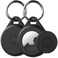 LOVYONES Airtag Keychain Holder Case for Apple Airtag, 2 Pack of IPX8 Waterproof, Fully Shockproof, Anti Scratch Airtag Holder Case for Key, Kid, Bag, Luggage, Pets Collar