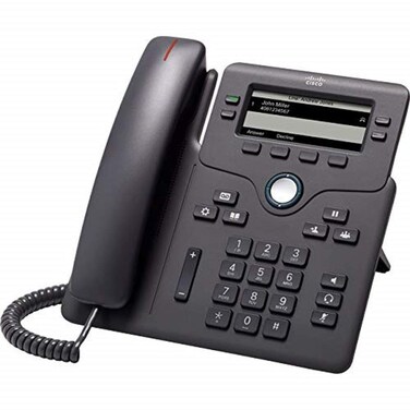 CISCO Designed Remanufactured IP Phone 6851 with Multiplatform Firmware, 3.5-Inch Grayscale Display, Class 2 PoE, 4 SIP Registrations, Gray, 1-Year Limited Hardware Warranty (CP-6851-3PCC-K9-RF)