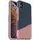 OtterBox Symmetry Series iPhone Xs Max Case - Not My Fault Grey and Pink Color Block Design, Apple Phonecase, Slim Fit, Raised Screen Bumper, Wireless Charging Compatible