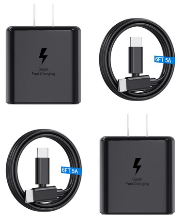 2025 New 45W USB C Super Fast Charger Type C Charger Replacement for Samsung Galaxy S24 Ultra/S23 ultra/S24/S23/S22 Ultra/S22/Z Fold 6 5/Z Flip 6 5 4/S9/S8,2 Pack PD 3.0 Android Wall Charger