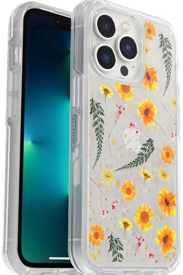 OtterBox Symmetry Series Clear Case for Apple iPhone 13 Pro Max - Non-Retail Packaging (Impressive Floral)