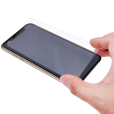 Eco-Fused Screen Protector Compatible with Apple iPhone Xs - Tempered Glass - Ultra Strong Scratch and Impact Protection - Perfect Fit - No Bubbles - Full Touch Screen Functionality