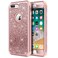 iPhone 8 Plus Case, iPhone 7 Plus Case, Hython Heavy Duty Defender Protective Case Bling Glitter Sparkle Hard Shell Armor Hybrid Shockproof Rubber Bumper Cover for iPhone 7 Plus and 8 Plus, Rose Gold