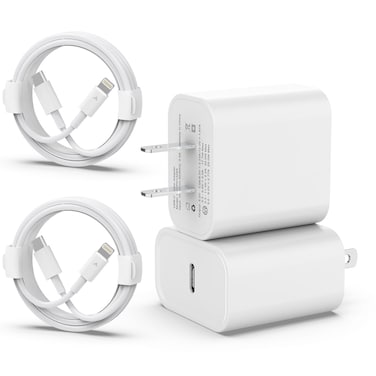 iPhone Charger Fast Charging 2 Pack,20W PD USB C Wall Charger with 6FT Fast Charging Cable - Fast Charger for iPhone 14/14 Pro Max/13/13 Pro/12/12 Pro/11/11 Pro/XS, Pad