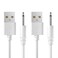 Bicmice 2.7Ft USB DC Charging Cable 2.5mm Fast Charger Replacement Cord - 2 Pack