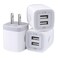 Charger Block, USB Wall Charger, Double USB Fast Charging Cube Block Charger Box, 2.1A Phone Charger Power Adapter 3 Pack for iPhone 16 15 14 13 12 11 Pro Max XS XR X 8 7 6 Samsung Galaxy S24 A15 Note