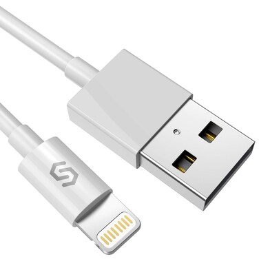 Syncwire Lightning Cable 6 Ft Super-Durable iPhone Charger Cord with 12000 Bend Lifespan for iPhone 11, XS, Max, XR, X, 8 7 6S 6 Plus, Ipad, iPod &amp; More - White