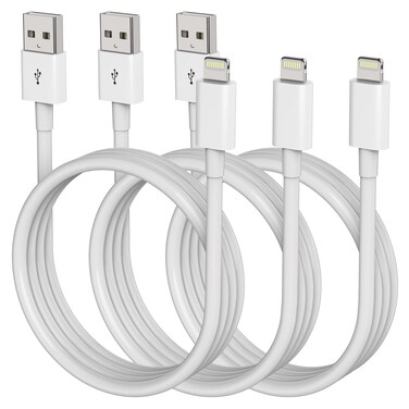iPhone Charger Apple MFi Certified Lightning Cable 6FT Fast Charging Cord Compatible with iPhone 14 13 12 11 Pro Max XR XS X 8 7 Plus 6S / iPad/Carplay (3 Pack)