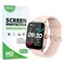 Aemus Screen Protector For IDW13 / IDW15 / IDW19 Smart Watch 1.8" (6 PACK) Full Coverage Clear TPU Film Compatible for Woneligo/Fitpolo/MILOUZ SmartWatch