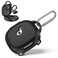 WADVCU for[Secure Lock] Soundcore Sport X20 Case Cover, Soft Silicone Protective Scratch Resistant Logo Visible Design Cover for Soundcore Sport X20 by Anker Charging Case with Carabiner-Black