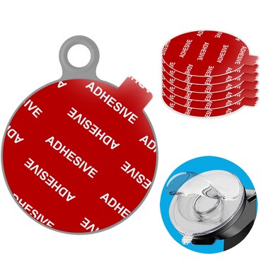 AZXYI Very High Bond Sticky Adhesive, 6 Pack Dashboard Pad Mounting Disk Adhesive Replacement Kit, Double-Sided Stickers for Suction Cup Dashboard Phone Holder &amp; Windshield Car Mount