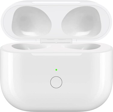 Upqiany Wireless Charging Case Replacement Compatible with AirPods 3, Qi-Certified for AirPods 3rd Gen Charger Case, Bluetooth Pairing Sync Button, 600 Mah Built-in Battery, White