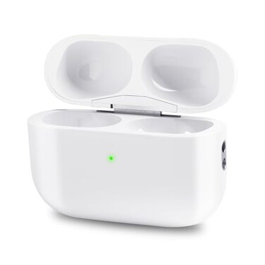JUNHETEK Wireless for Air pod Pro 2 Gen Charging Case Replacement, Compatible with Air pods Pro 1st 2nd Charger Cases Support to Bluetooth Wireless Sync Pairing, White No Earbuds Lighting - Off-White