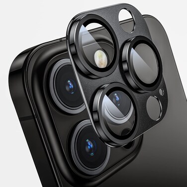 Mansoorr Camera Lens Protector for iPhone 14 Pro / iPhone 14 Pro Max, Alloy Metal Camera Cover with Tempered Glass Screen Protector Accessories,Case Friendly,Scratch Resistant,Easy to Install - Space