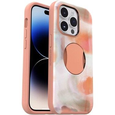 OtterBox OTTERGRIP Symmetry Series Case for iPhone - Non-Retail Packaging (Peaches Orange, iPhone 14 Pro)