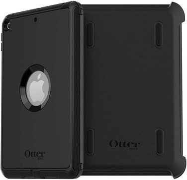 OtterBox DEFENDER SERIES iPad Mini 5th Gen Case - Non-Retail Packaging - Black, Built-in Screen Protector, Port Covers, Stand