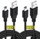Drimoor 2 Pack 10ft PS3 Controller Charger Cable - Fast Mini USB Data Charging Cord for PS Move PlayStation 3 Wireless Controller, TI84 Plus CE, Digital Camera