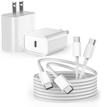 10FT Fast iPad Charger, iPad Pro Charger Cord [2Pack] 10FT USBC to USB C Cable iPad Cord 20W USB C Charger iPad Charging Block for iPad 10,iPad Mini 6,iPad Air 5/4,iPad Pro 12.9/11 inch 2020/2021/2022