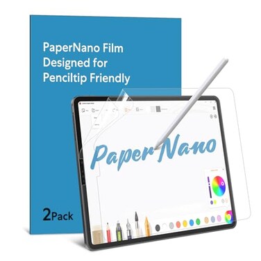 MOBDIK 2 Pack Paperfeel Screen Protector Compatible with iPad Pro 11 (2022&amp;2021&amp;2020&amp;2018)/ iPad Air 5th &amp; Air 4th Generation(10.9 Inch), Crafted for Natural Writing, Anti Glare, Easy Installation