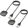 Trami 2 Pack Compatible with Fitbit Sense&amp;Versa 3 Charger, Replacement USB Charging Cable Cord Stand for Versa 3/Versa 4/Sense/Sense 2 Watch,3.3ft+3.3ft