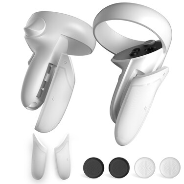 Battery Covers for Meta Quest 2 Controller,DUXICEPIN Replacement Battery Covers kits,Granular non-slip design,Replacement Parts Accessories,Compatible with Oculus Quest 2 Controller