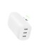 Belkin BoostCharge 3-Port USB-C Wall Charger with PPS 67W, USB-C PD 3.1 Enabled Fast Charging iPhone Charger for iPhone 16 Series, MacBook Pro, AirPods, Galaxy, and Other PD Enabled Devices - White
