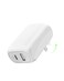 Belkin BoostCharge 42W Dual Port Wall Charger, USB-C + USB-A Charger Fast Charging for iPhone 16, 16 Plus, 16 Pro, 16 Pro Max, 15, 15 Pro Max, iPhone 14, Galaxy S25 Ultra, iPad, AirPods &amp; More - White