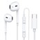 Type C Earphones for iPhone 15 15 Pro 15 Pro Max 16 16 Pro 16 Pro Max Headphones Wired, Stereo in Ear Earbuds Compatible with Most Type C Jack Devices Smartphones.