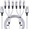 Multi Charging Cable, 10ft 2Pack Multi Phone Charger Cable Braided Universal 3 in 1 Charging Cord Extra Long Multiple USB Cable with USB C, Micro USB Port Connectors for Cell Phones and More