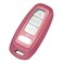 TANGSEN Smart Key Fob Case Pink TPU Protective Cover Compatible with AUDI A3 A6 A7 A8 E-Tron S3 S6 RS6 S7 RS7 Q7 SQ7 Q8 SQ8 3 4 Button Keyless Entry Remote Control Accessories