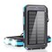 jskei Solar Charger Power Bank - 36800mAh Type-C 5V3.1A Fast Charging Power Bank. Equipped with a Powerful Flashlight, Compass, IP65 Outdoor Waterproof Portable Power Bank (Blue)