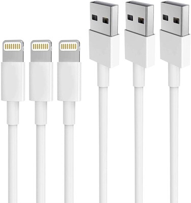 iPhone Charger AUNC 3PACK 6Feed Long Lightning to USB Charging Cable Fast Connector Data Sync Transfer Core Compatible with iPhone 14/iPhone 11/Xs Max/X/8/7/Plus/6S/6/SE/5S iPad