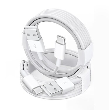 2 Pack USB-A to USB-C Car Carplay Cable for iPhone 16/15,iPhone 16/15 Plus, iPhone 16/15Pro , iPhone16/15Pro Max Carplay USB C Cord,iPad usb C Cable 10th, iPad Air Car Charger Cable Cord (White)